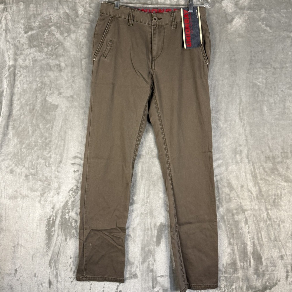 Y2K UNIONBAY Young Mens Trench Chinos Pants Casual Khakis Size‎ 28x32